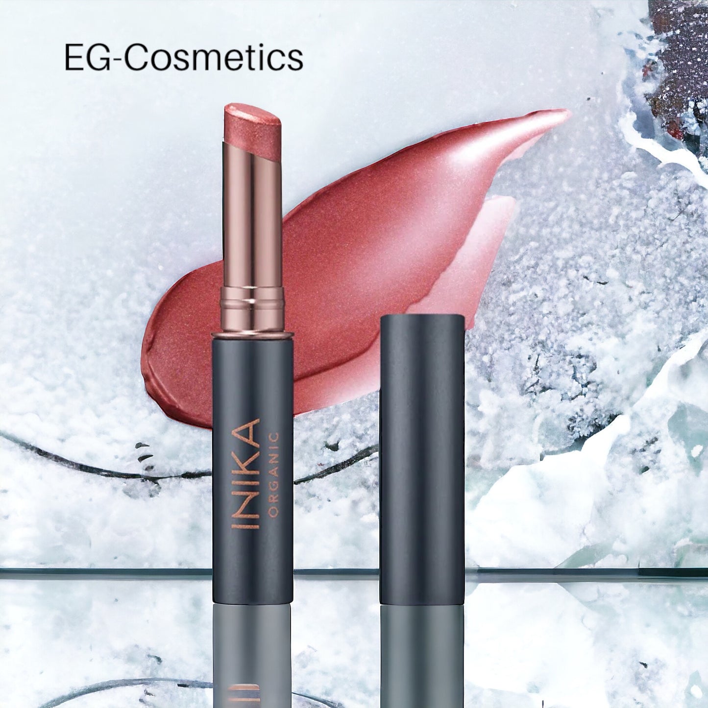 INIKA Organic Tinted Lip Balm 3.5g (Rose)