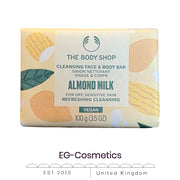 The Body Shop Almond Milk Cleansing Face & Body Bar 100g
