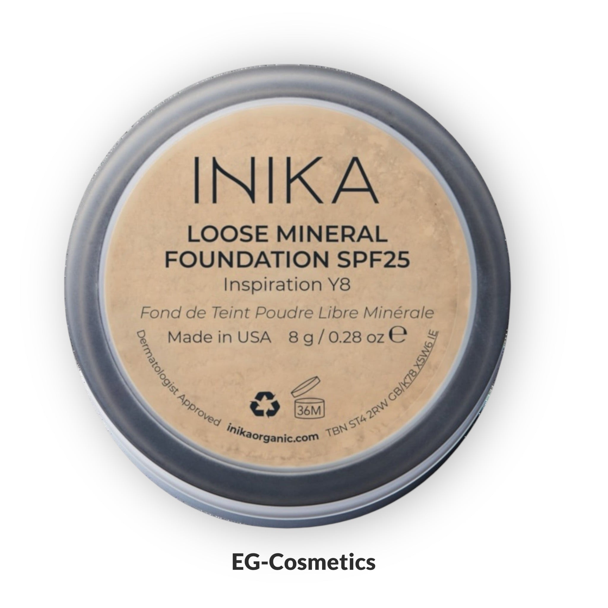 INIKA Certified Loose Mineral Foundation SPF25 8g GRACE