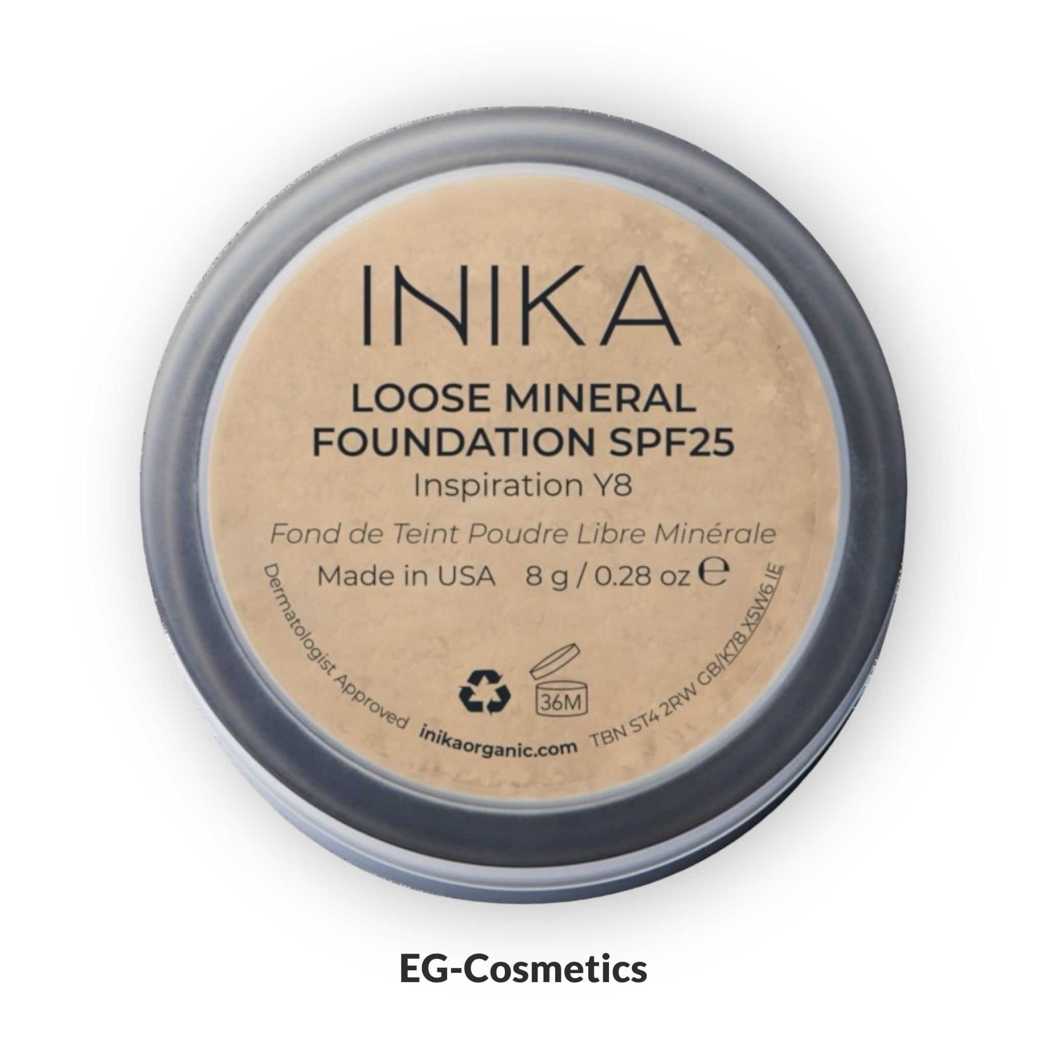 INIKA Certified Loose Mineral Foundation SPF25 8g INSPIRATION