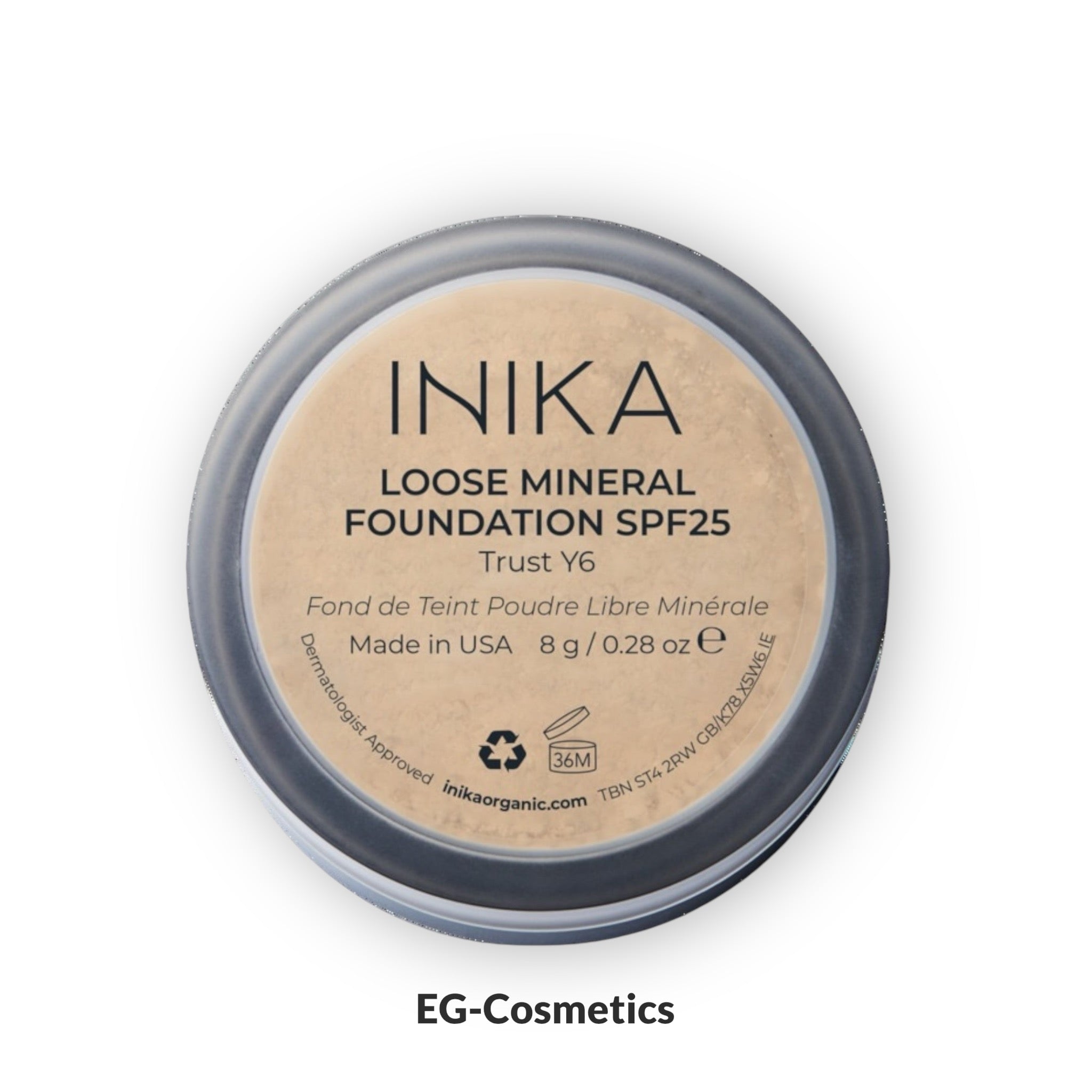 INIKA Certified Loose Mineral Foundation SPF25 8g TRUST