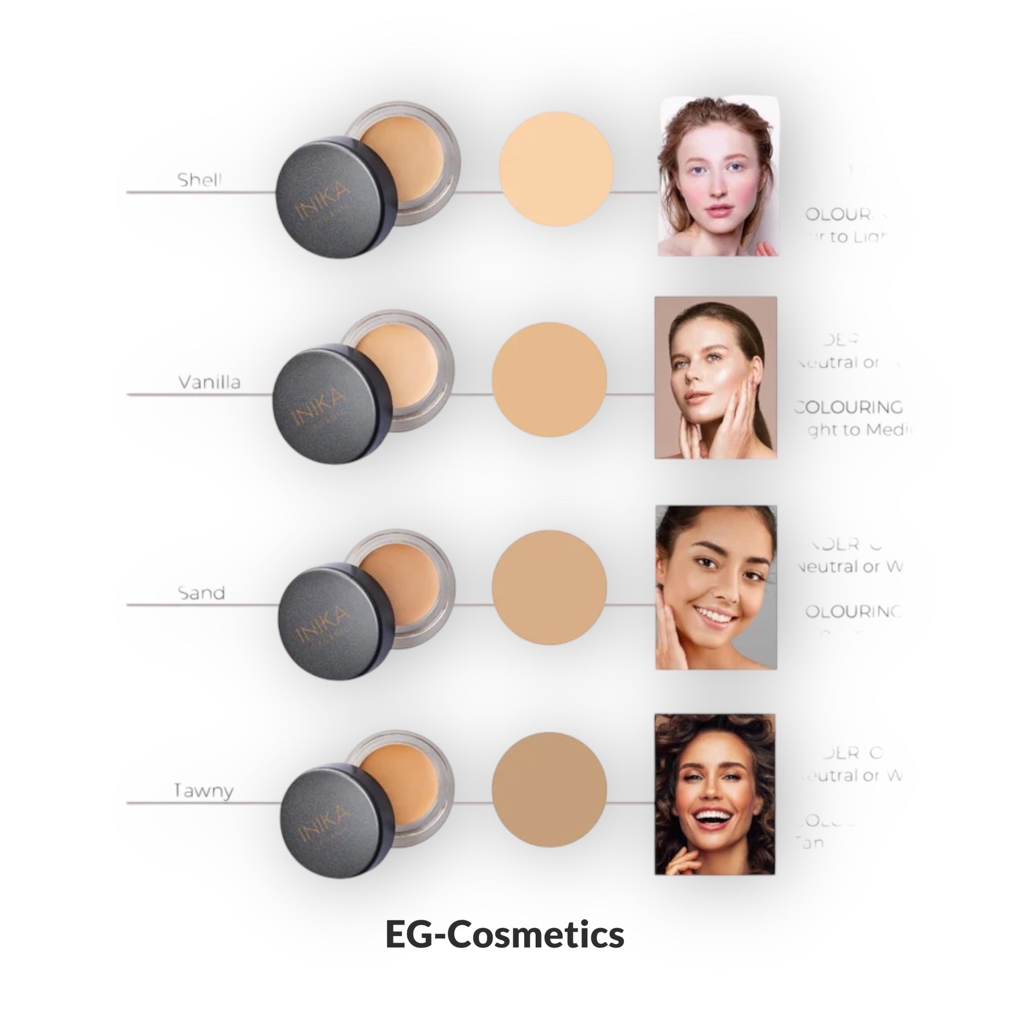 INIKA Organic Full Coverage Concealer (Tawny) 3.5g