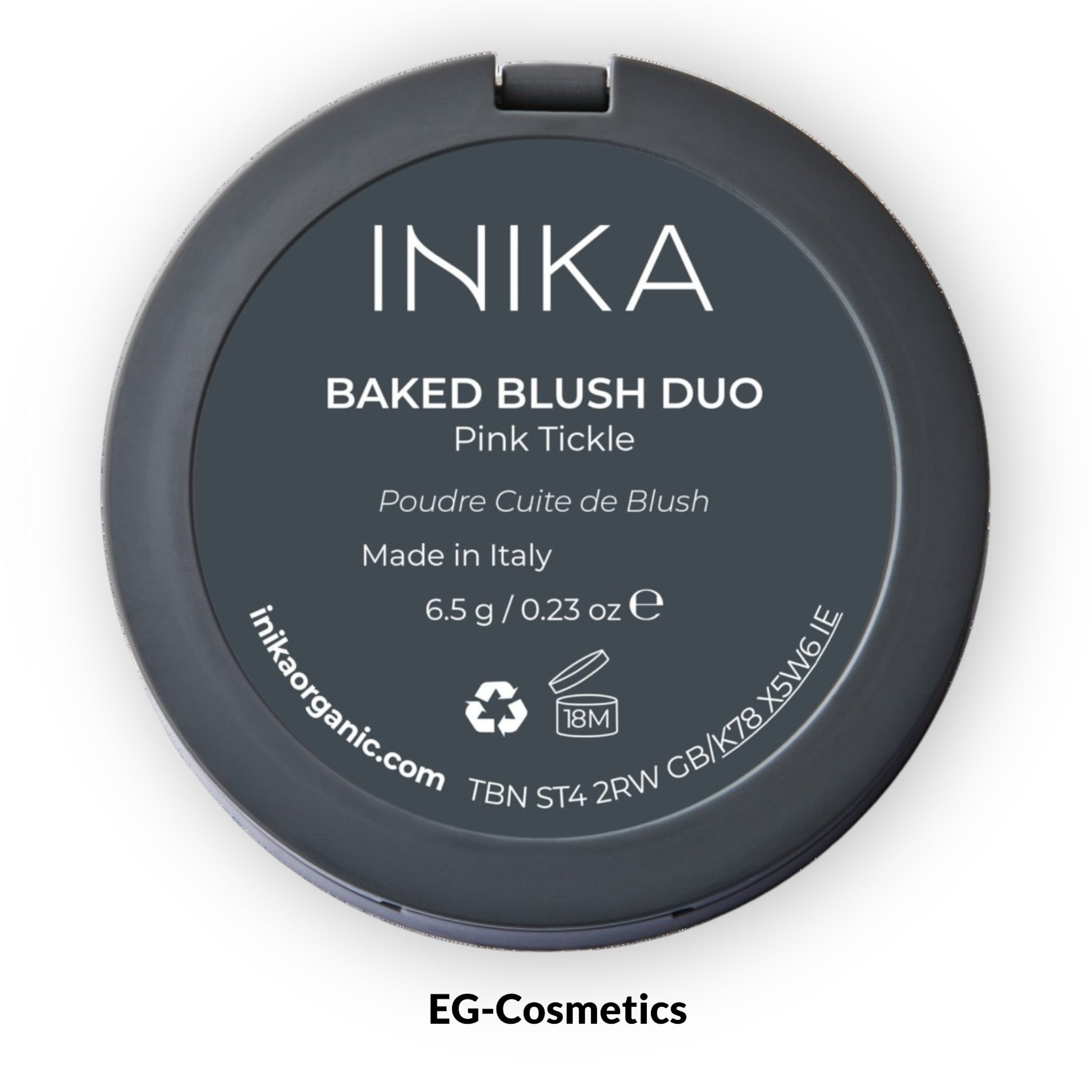 INIKA Organic Mineral Baked Blush Duo (Pink Tickle) 6.5g