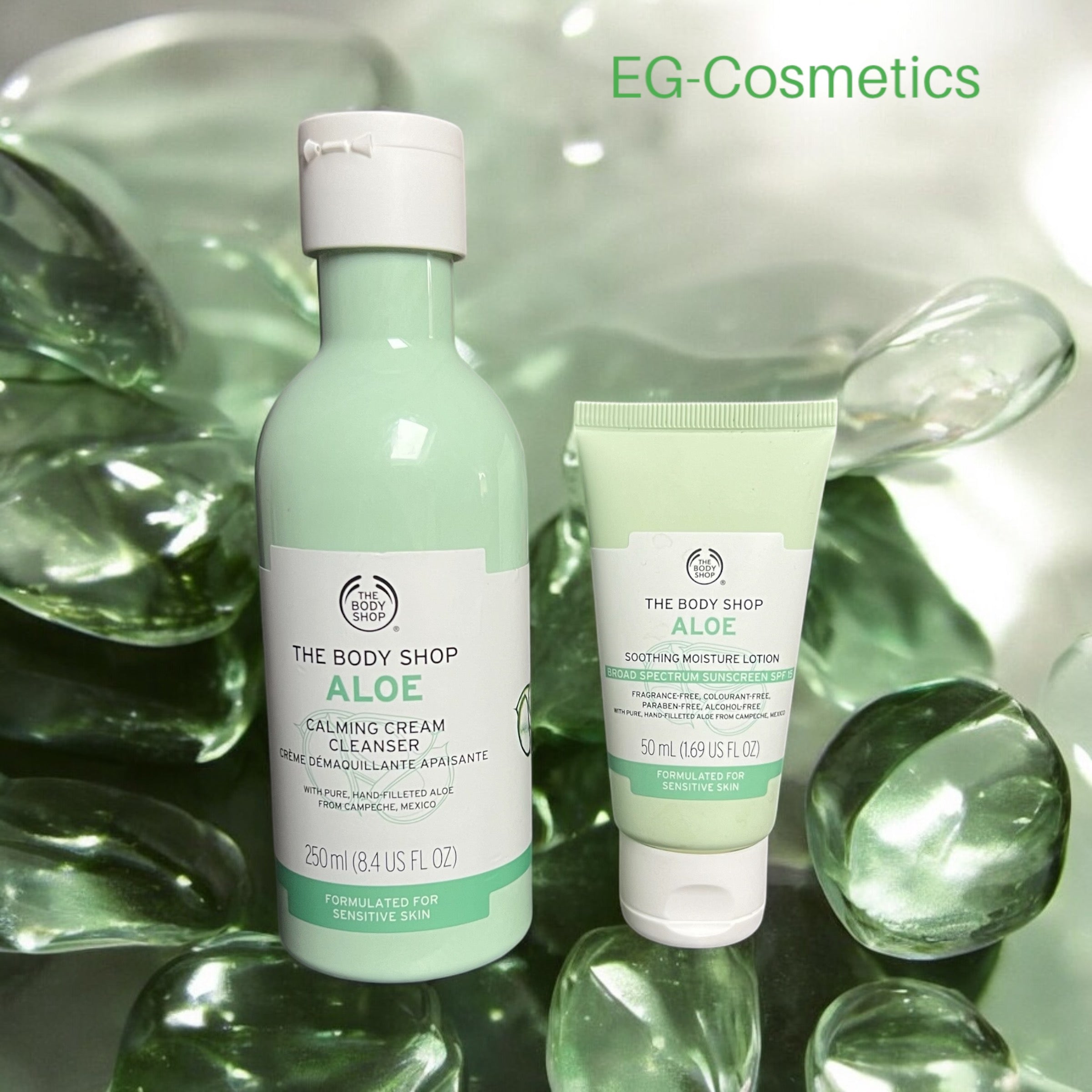 The Body Shop Aloe Vera Cream Cleanser & Soothing Lotion Duo