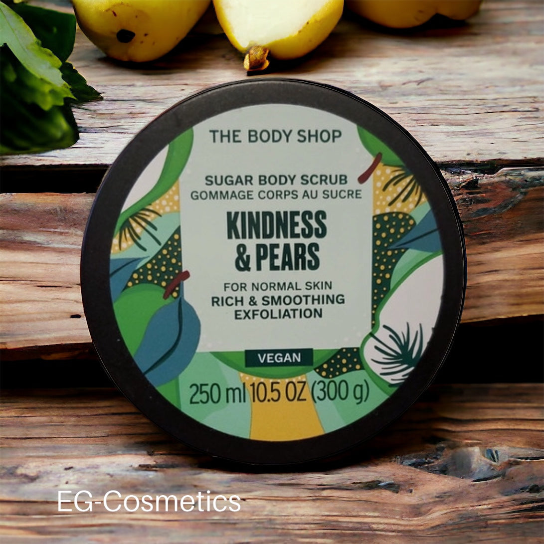 The Body Shop 'Kindness & Pears ' Sugar Body Scrub 250ml EGCosmetics.co.uk
