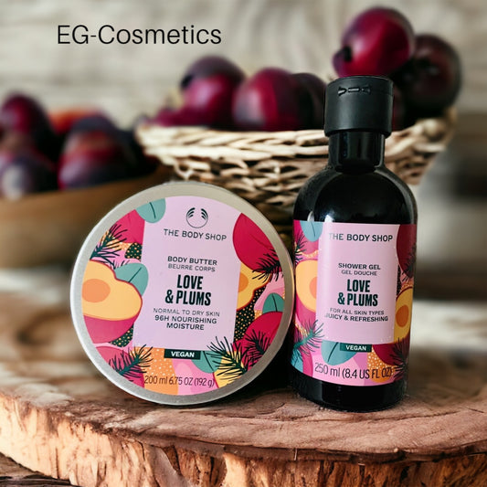 The Body Shop by EG-Cosmetics LOVE & PLUMS Shower Gel & Body Butter DUO