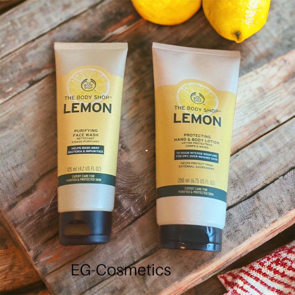 The Body Shop by EG-Cosmetics Lemon Hand, Face & Body Wash/Lotion DUO