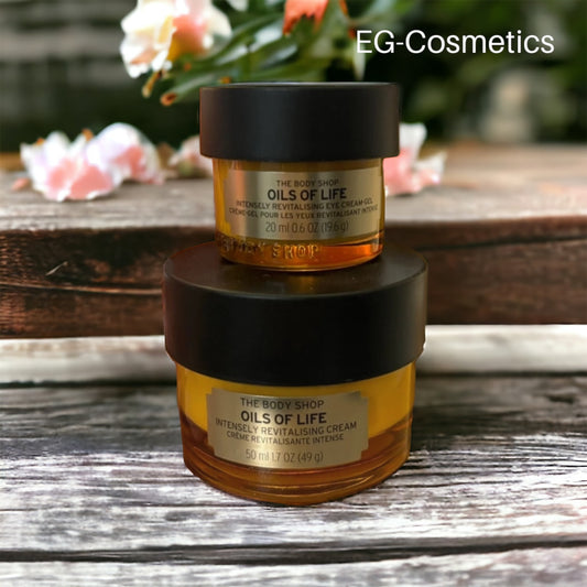 The Body Shop by EG-Cosmetics  Oils of Life™ Intensely Revitalising Cream 50ml & Eye Cream 20ml DUO