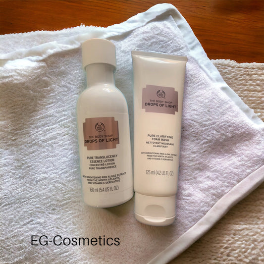 The Body Shop by EG-Cosmetics Drops of Light™ Essence Lotion 160ml & Foam Wash 125ml DUO