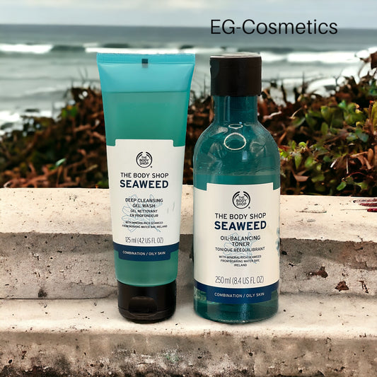The Body Shop by EG-Cosmetics Seaweed Deep Cleansing Gel Wash 125ml & Oil Balancing Toner 250ml DUO