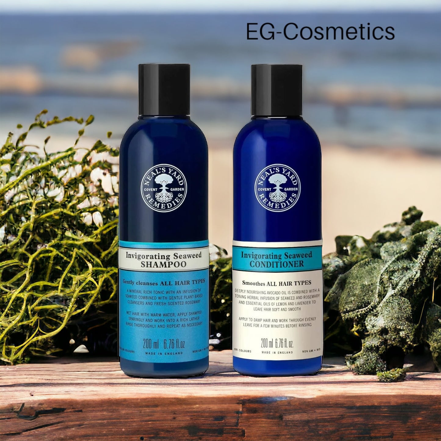 Neal's Yard Remedies Invigorating Seaweed Shampoo & Conditioner 200ml DUO