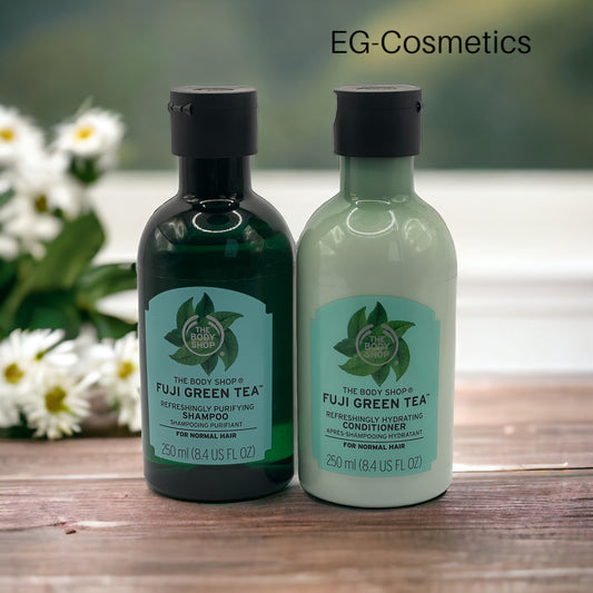 The Body Shop BY EG-Cosmetics  FUJI GREEN TEA  Purifying Shampoo & Conditioner 250ml DUO