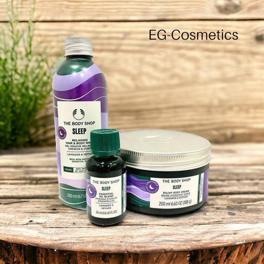 The Body Shop by EG-Cosmetics SLEEP Lavender & Vetiver Wash, Moisture & Oil Bundle