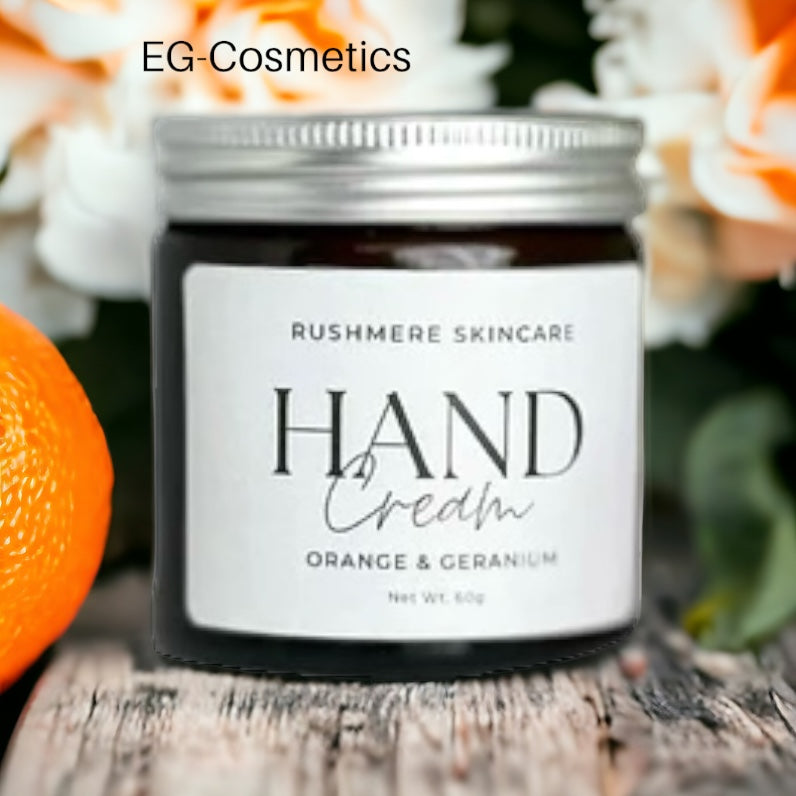 Rushmere Skincare Orange & Geranium Hand Cream (Organic) 60g