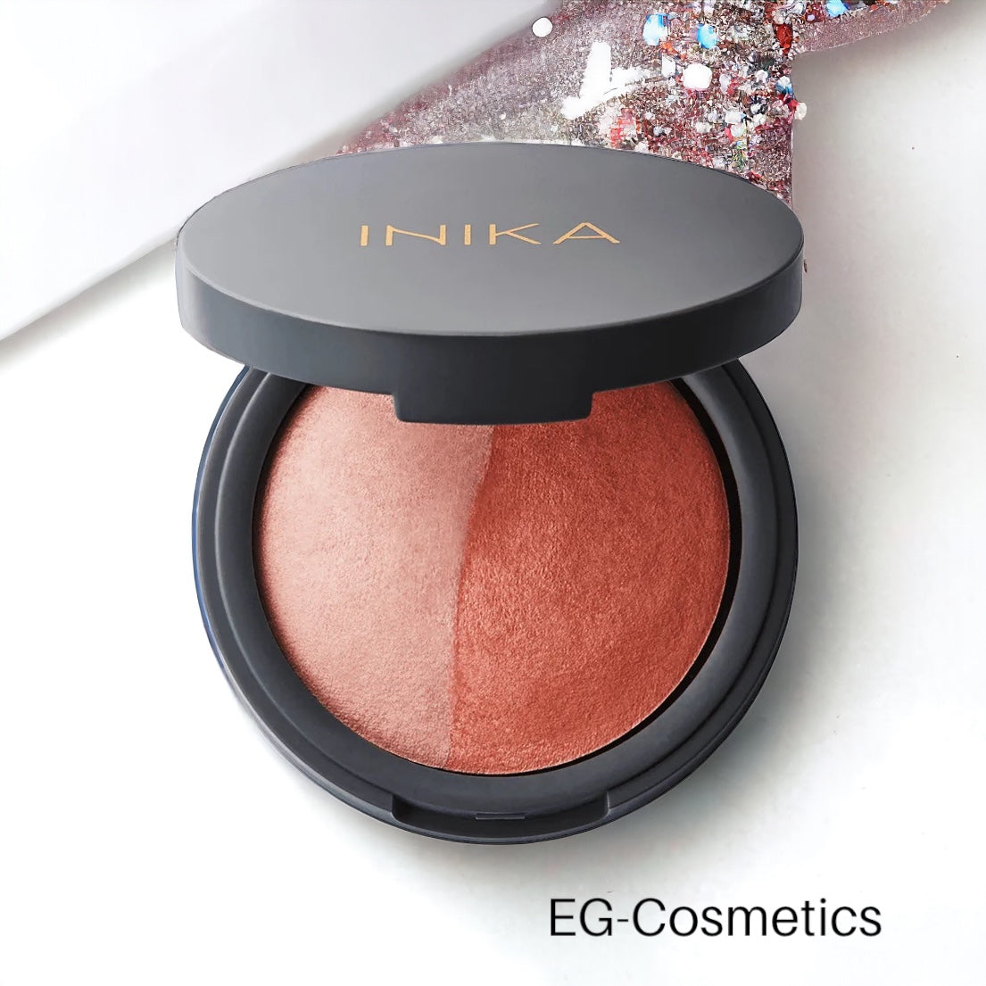 INIKA Organic Mineral Baked Blush Duo (Burnt Peach) 6.5g