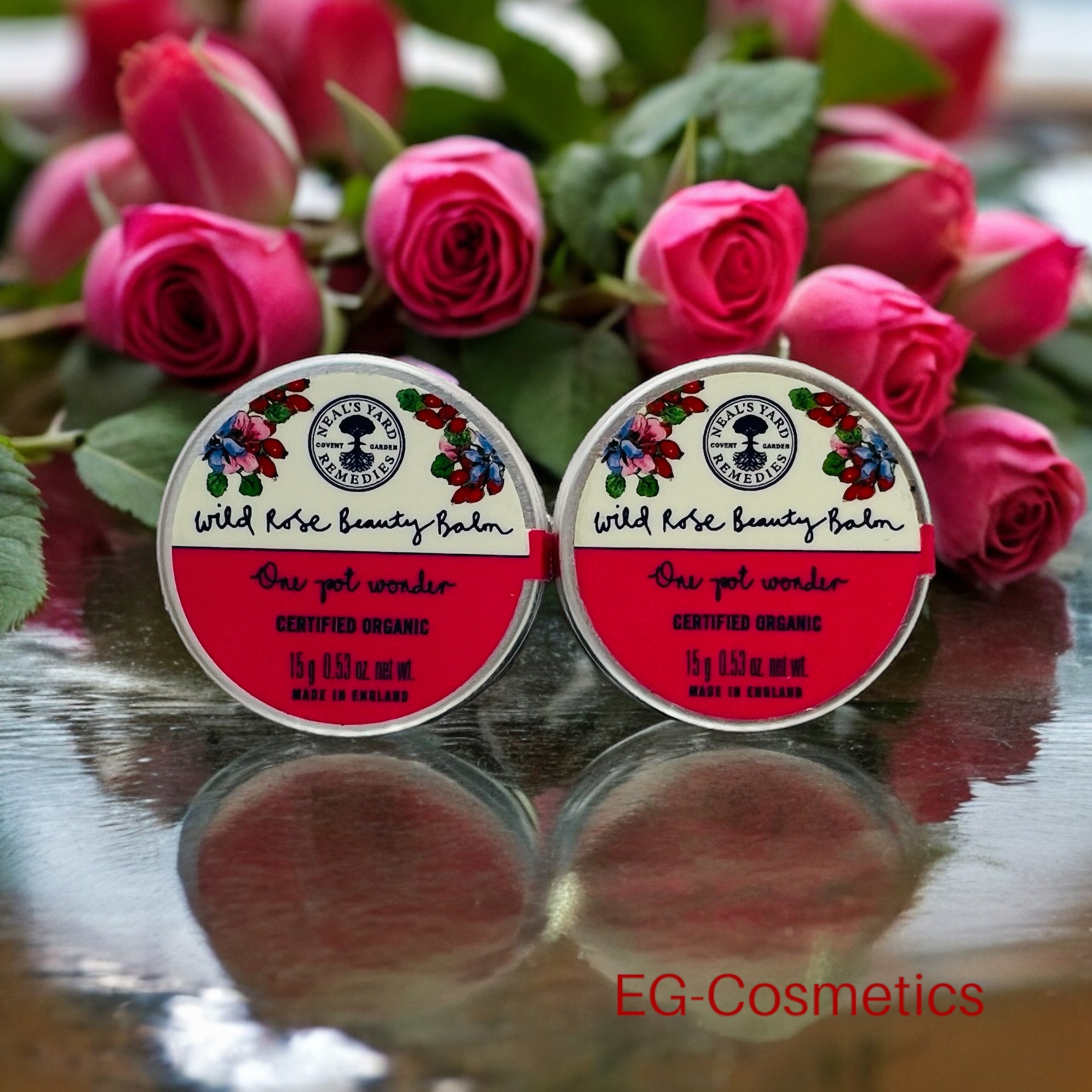 Neal's Yard Remedies Wild Rose Beauty Balm 15ml DUO (2 x 15ml tins)