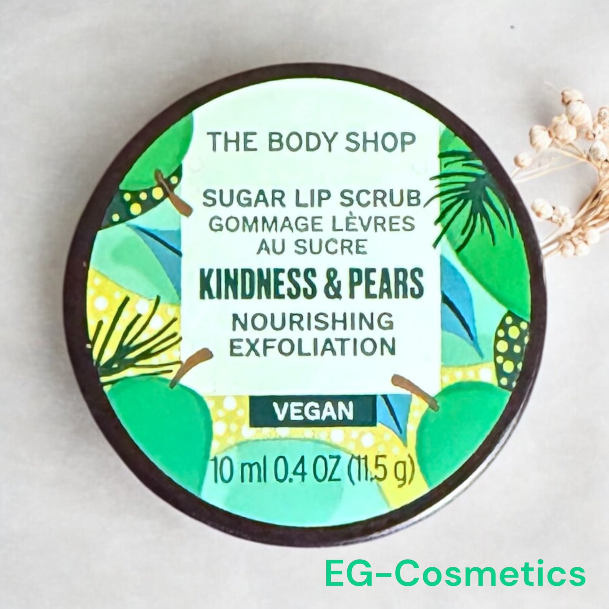 The Body Shop Kindness & Pears Sugar Lip Scrub 10ml