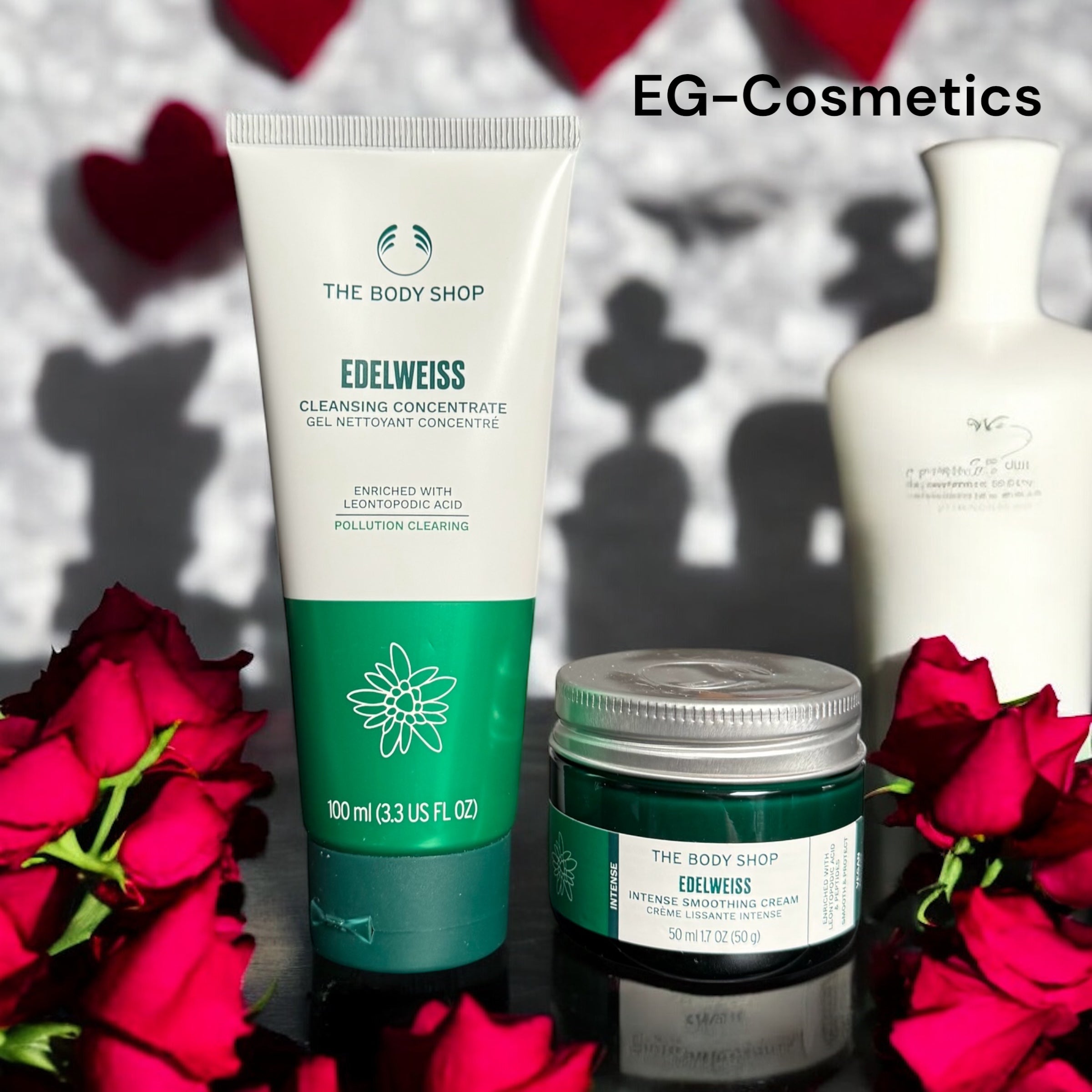 The Body Shop Edelweiss Cleansing Concentrate & Intense Smoothing Cream Duo