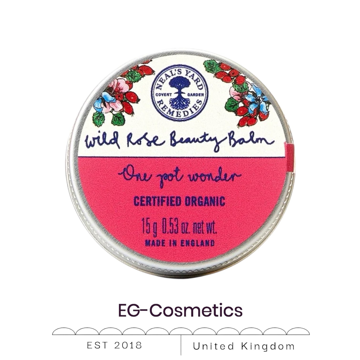 Neal's Yard Remedies Wild Rose Beauty Balm 15ml TIN