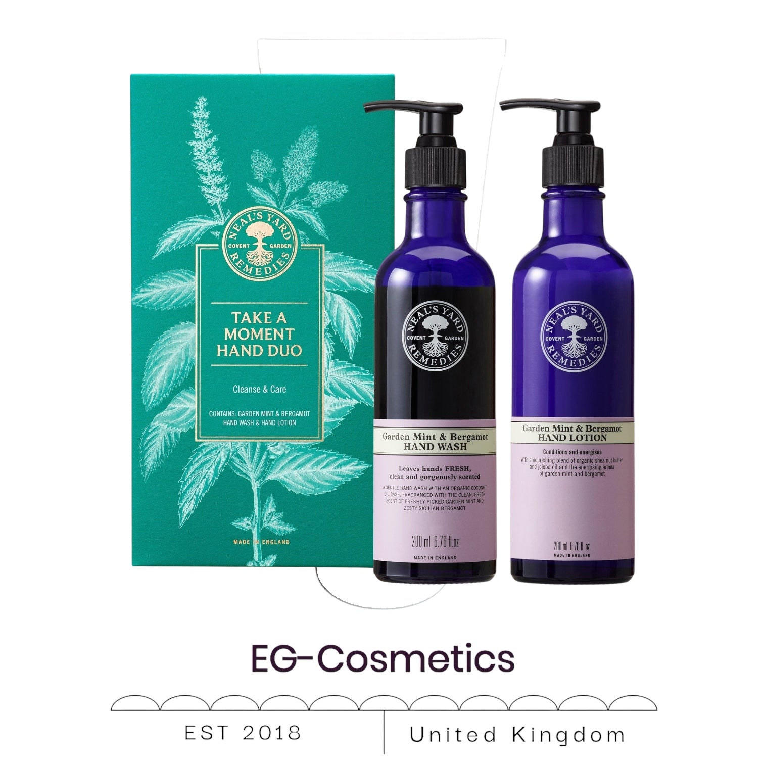 Neal's Yard Remedies Take a Moment Hand Duo | Garden Mint & Bergamot