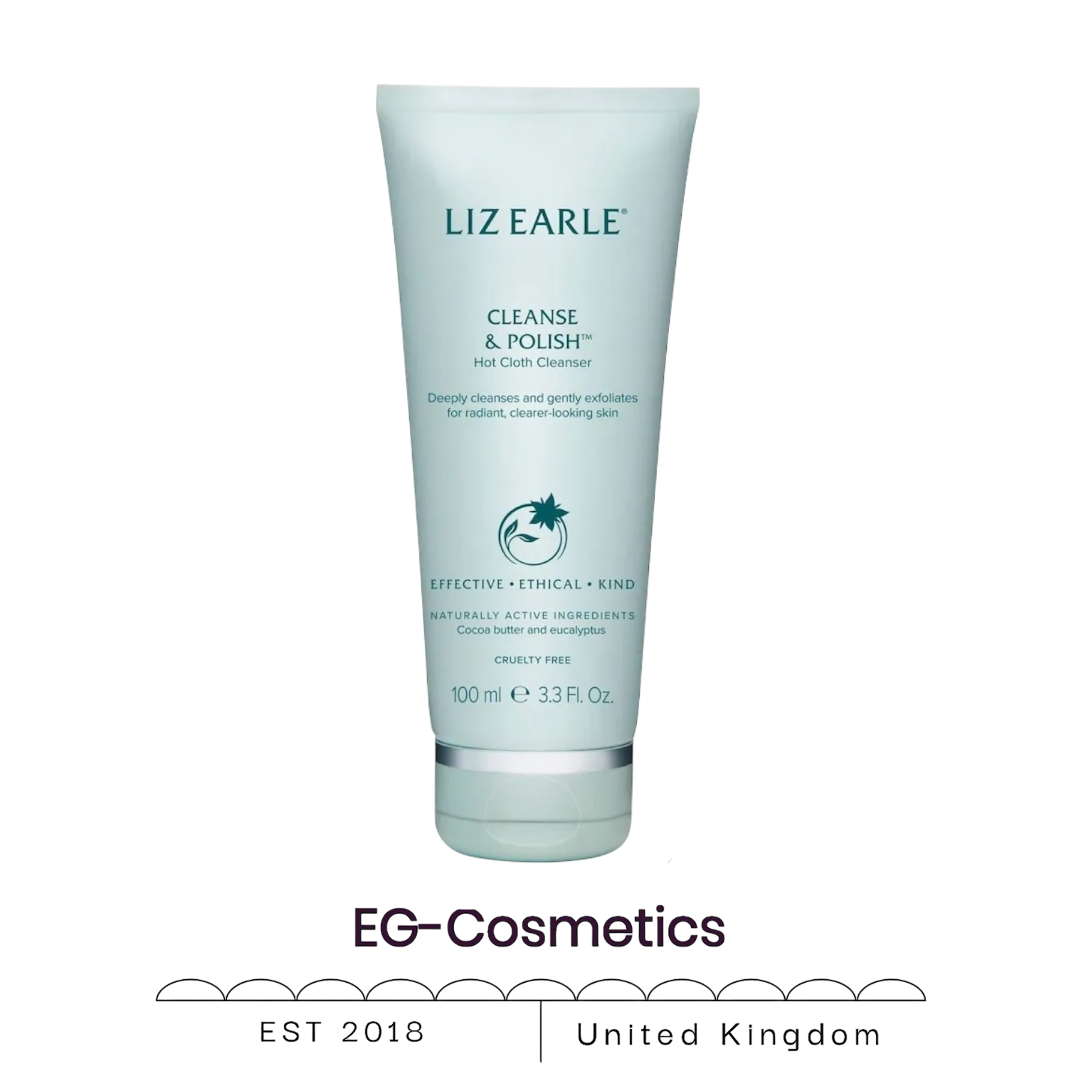 Liz Earle Cleanse & Polish™ Hot Cloth Cleanser, 100ml & 1 Cloth
