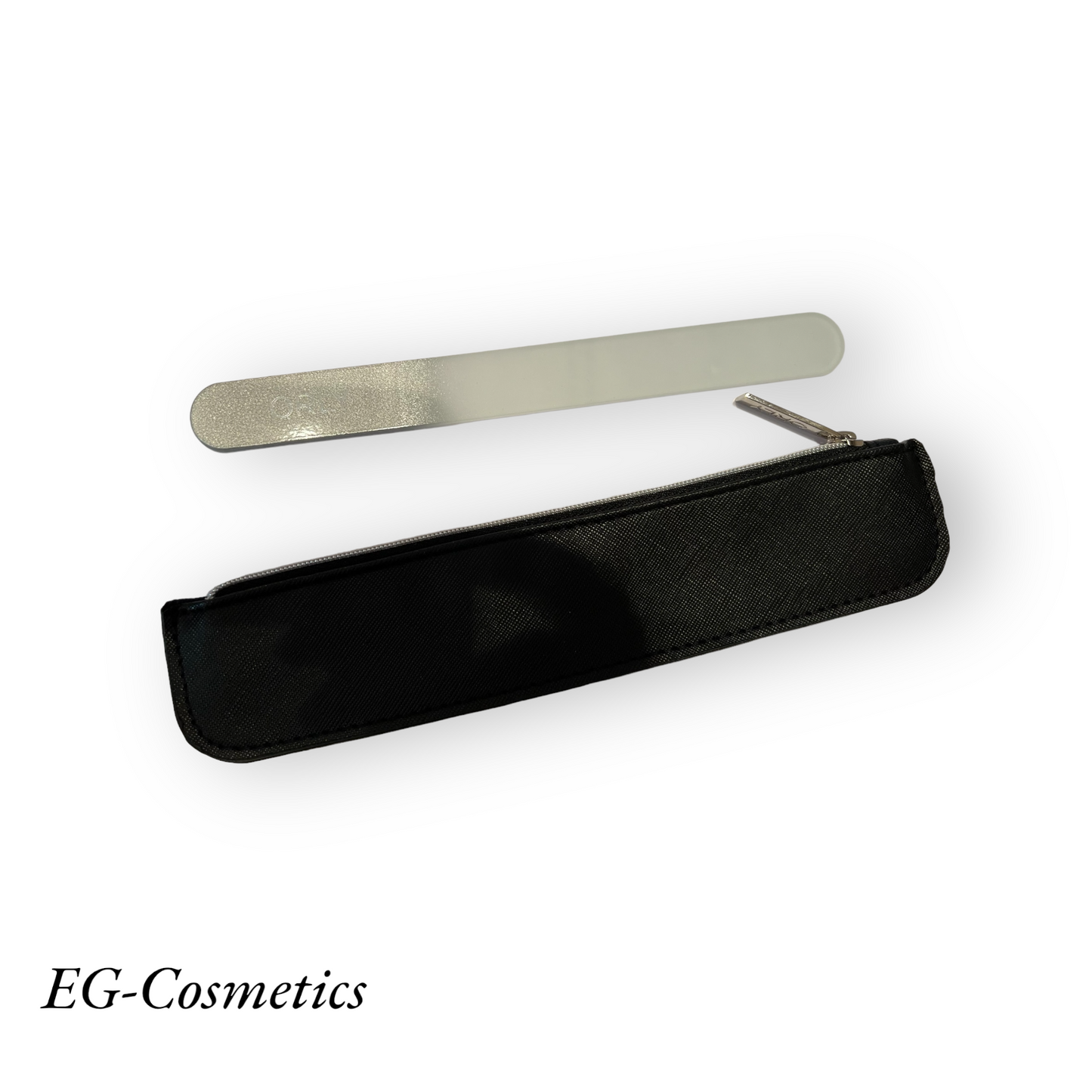 ORLY Glass Nail File, with black faux leather pouch