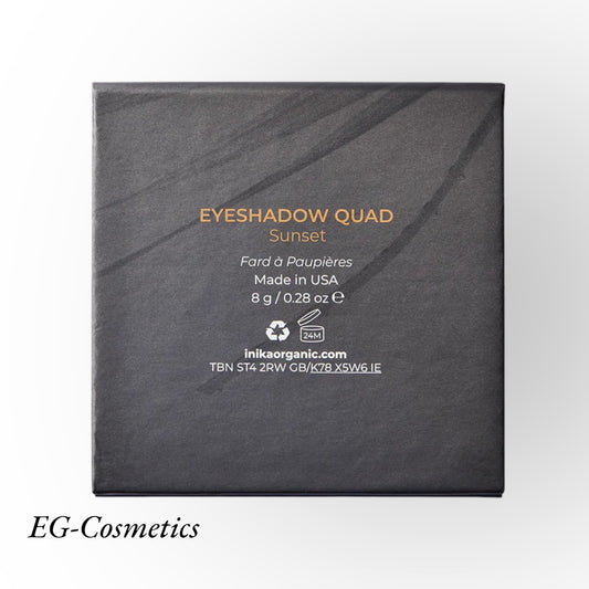 INIKA Organic Quad Eyeshadow Palette (Sunset) 5g
