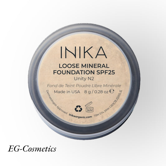 INIKA Certified Loose Mineral Foundation SPF25 8g UNITY