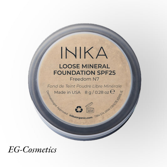 INIKA Certified Loose Mineral Foundation SPF25 8g FREEDOM
