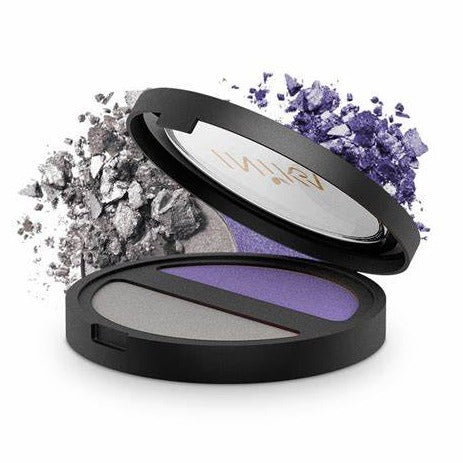 INIKA Certified Organic Pressed Mineral Eye Shadow Duo (Purple Platinum) 3.9g